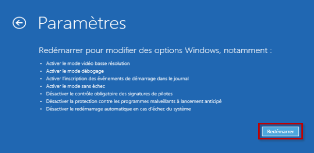 Les solutions si votre PC redémarre en boucle 10 choix option avancees parametres depannage windows ecran bleu pro informatique bekky nantes